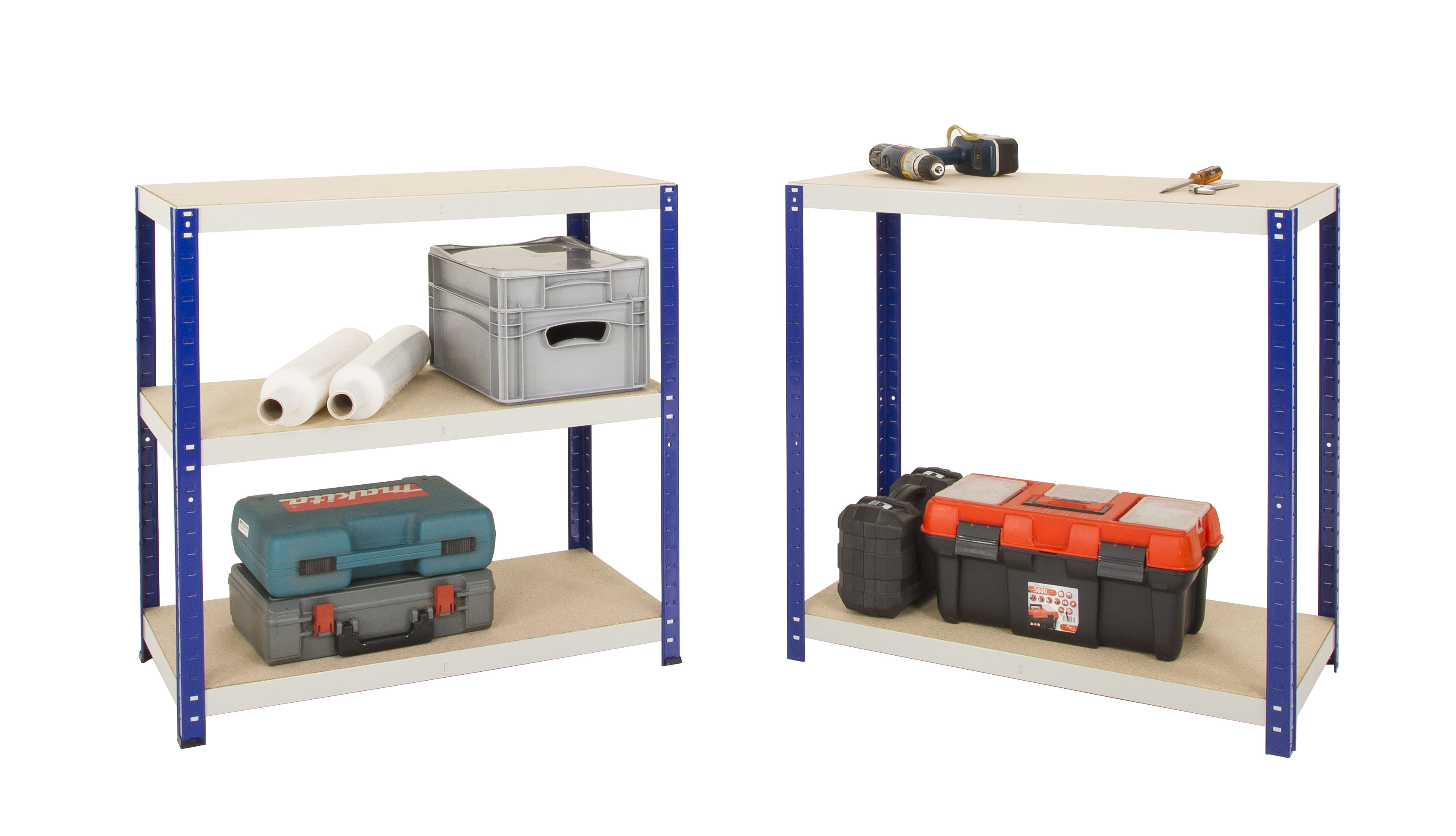 Clicka 175 Shelving (Blue/Grey)