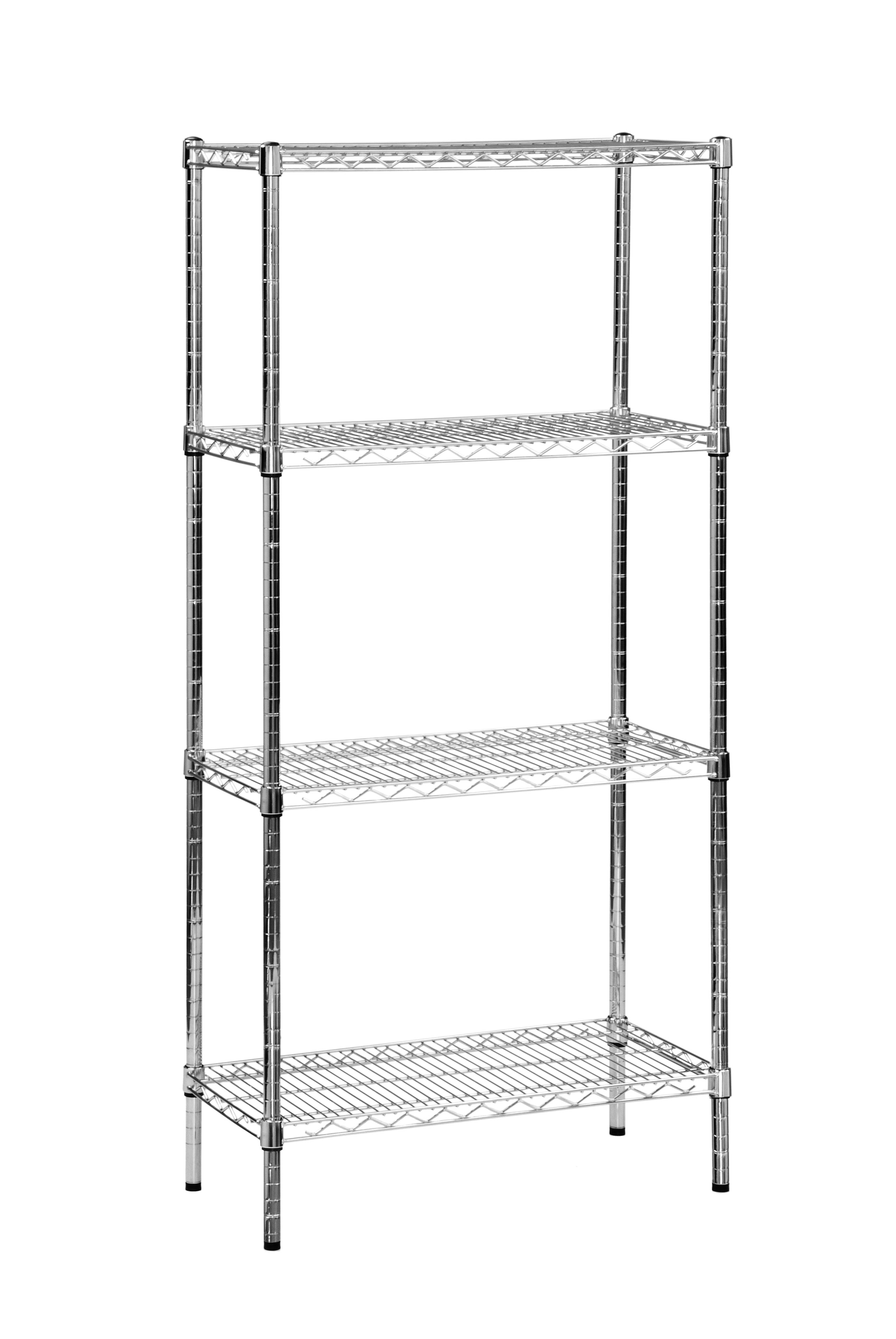Eclipse Chrome Wire Shelving (Starter Bay 4 Shelves)