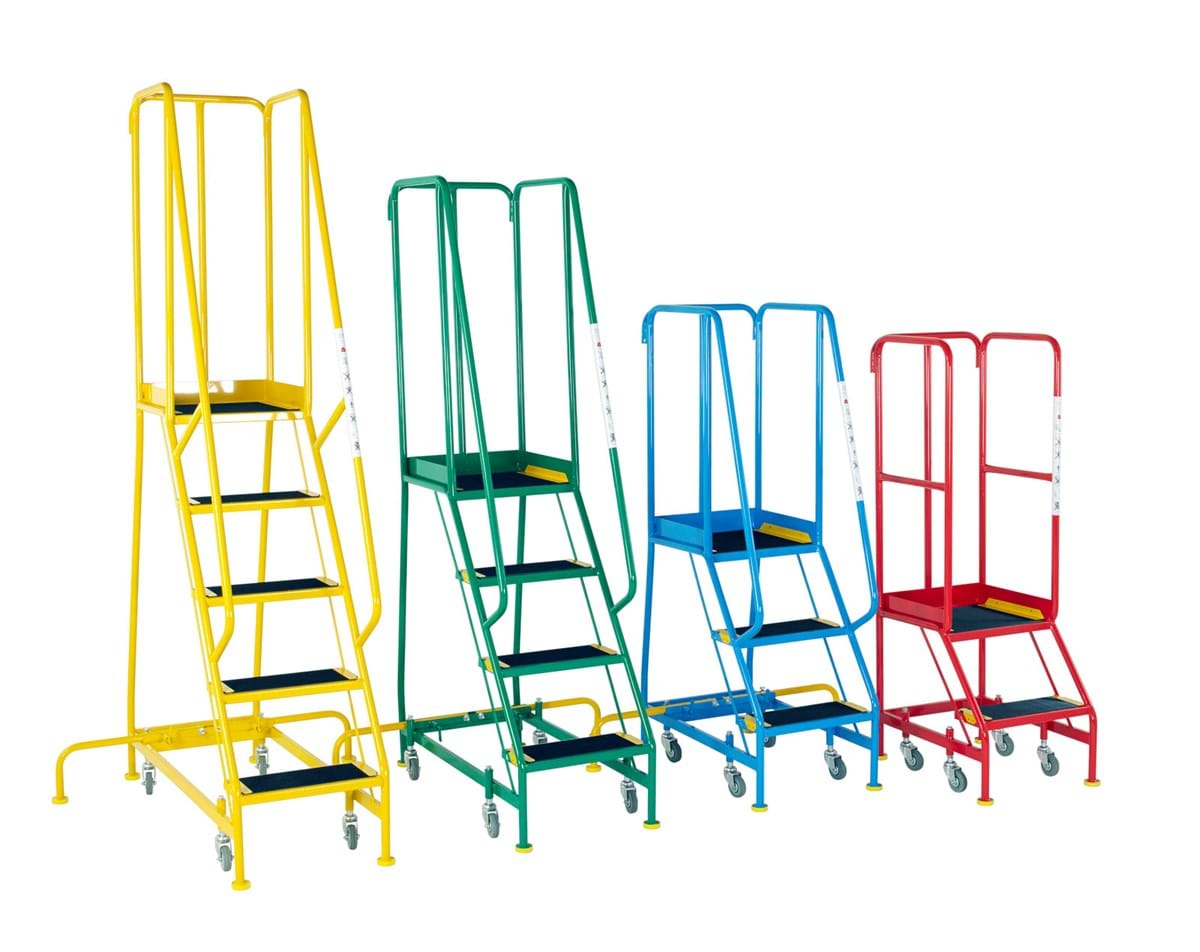 Narrow Aisle BS Spring Loaded Steps — The Storage Bay