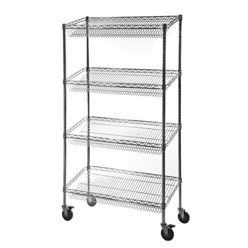 Eclipse Chrome Wire Sloped Shelf Display Unit