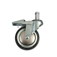 Eclipse Chrome Wire Conductive Swivel Castor