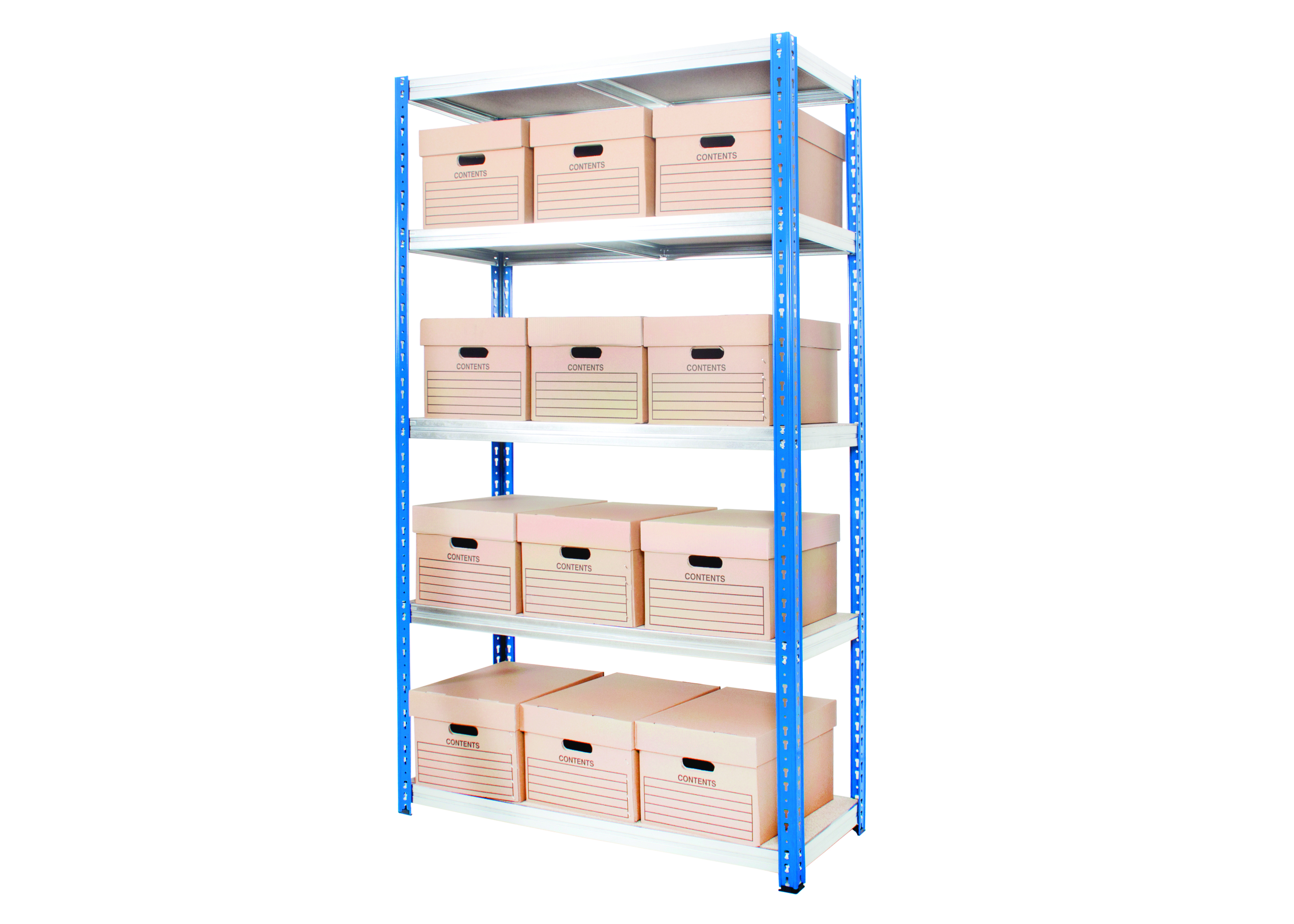 Kwikrack - Wide Open Bays with Heavy Duty Shelves