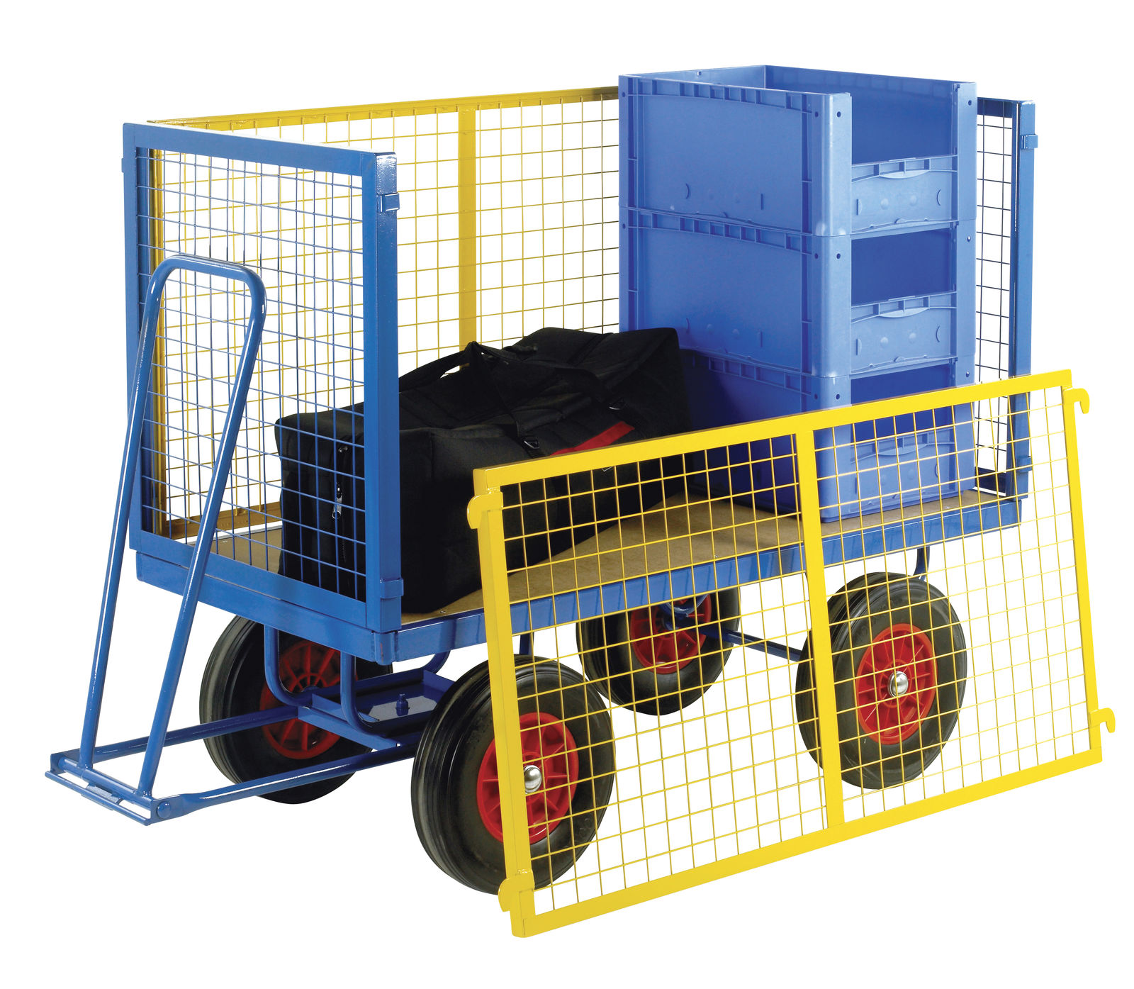 Turntable Trailers with Mesh Cage Supports