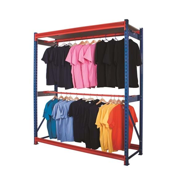 Longspan Centre Garment Racking Levels