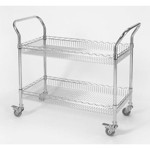 Eclipse Chrome Wire Basket Trolley