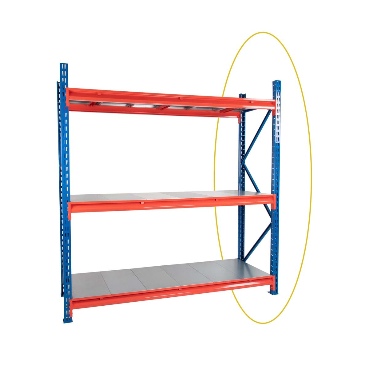 Twin Slot Longspan Racking Frame — The Storage Bay