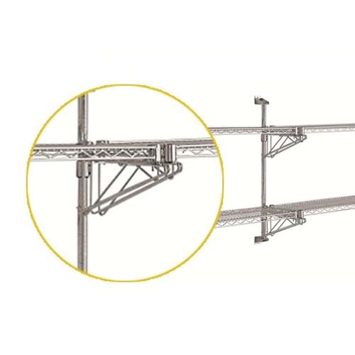 Eclipse Chrome Wire Shelf Support (Double)