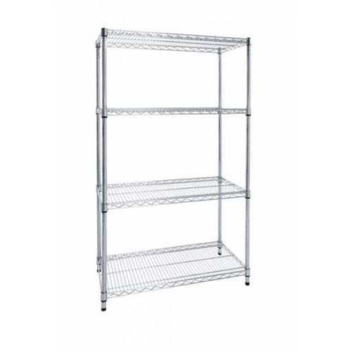 Eclipse Chrome Wire Shelving (Starter Bay 4 Shelves)