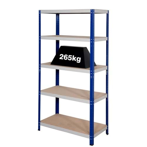 Clicka 265 Shelving (Blue/Grey)