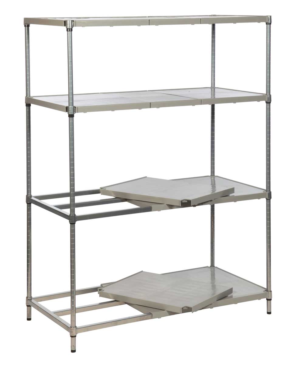 Eclipse Plastic Plus Shelving (Starter Bay 4 Shelves)