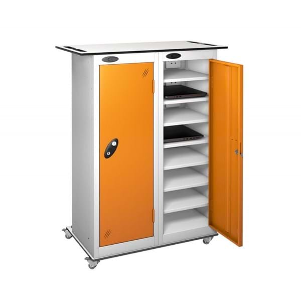 2 Door 16 Shelf TABbox Charging Trolley