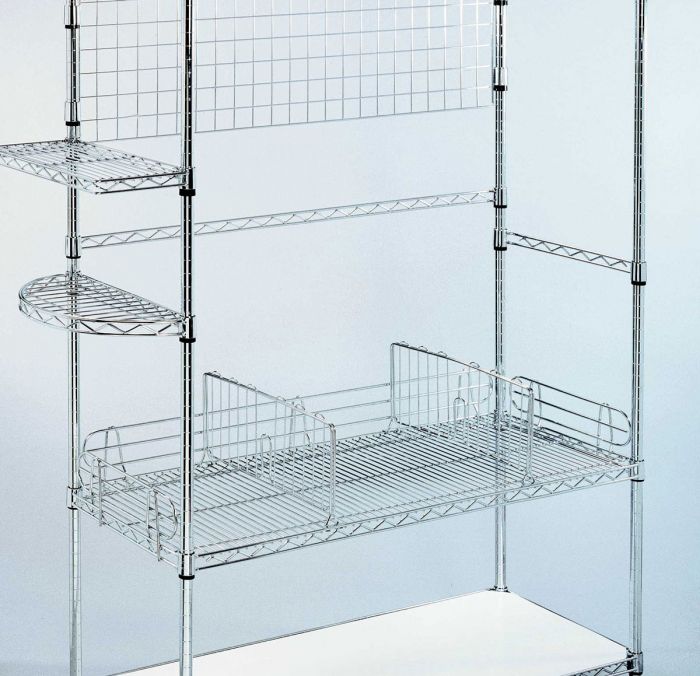 Eclipse Chrome Wire Shelf Ledges
