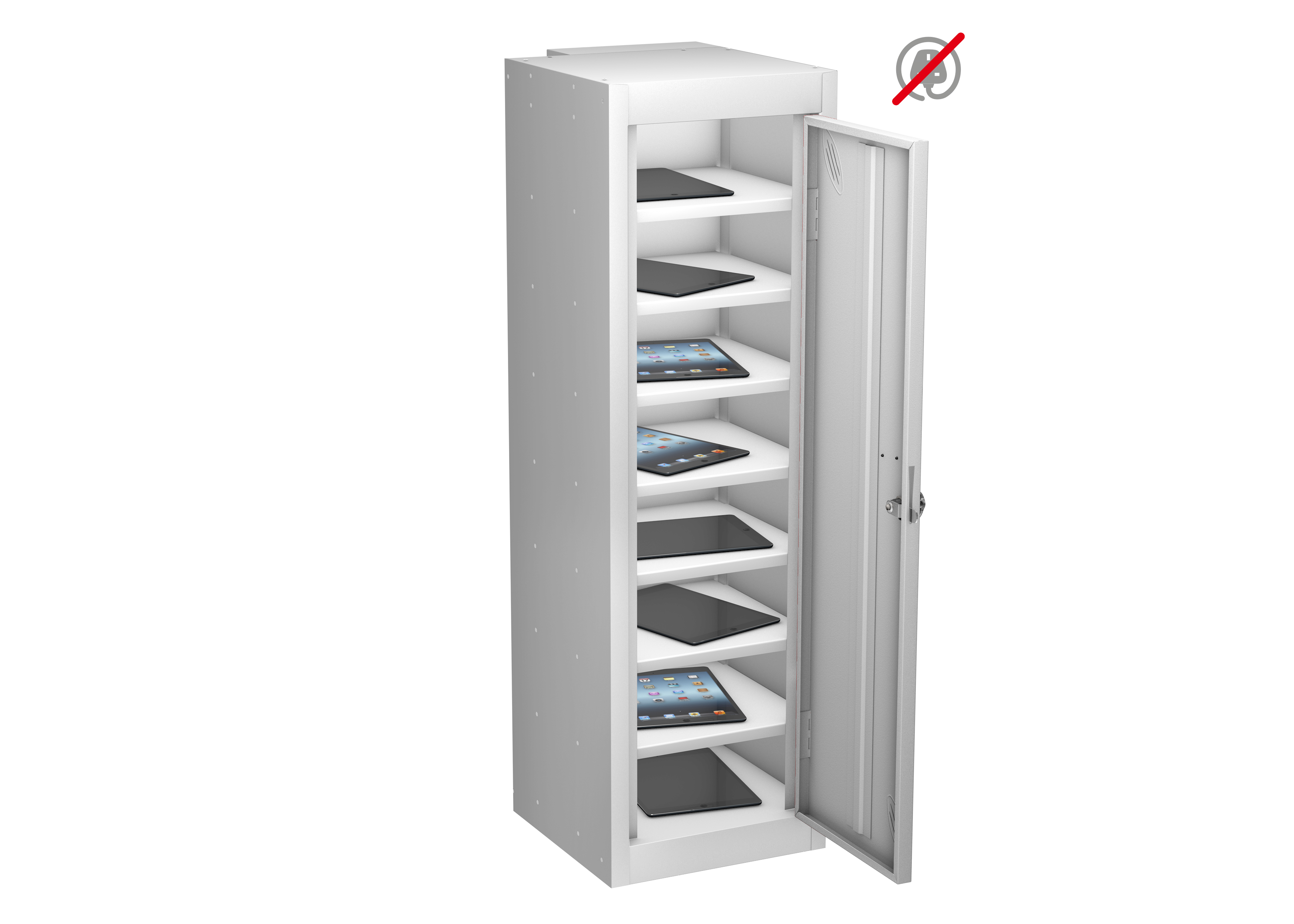 Single Door 8 Shelf TABbox Charging Locker