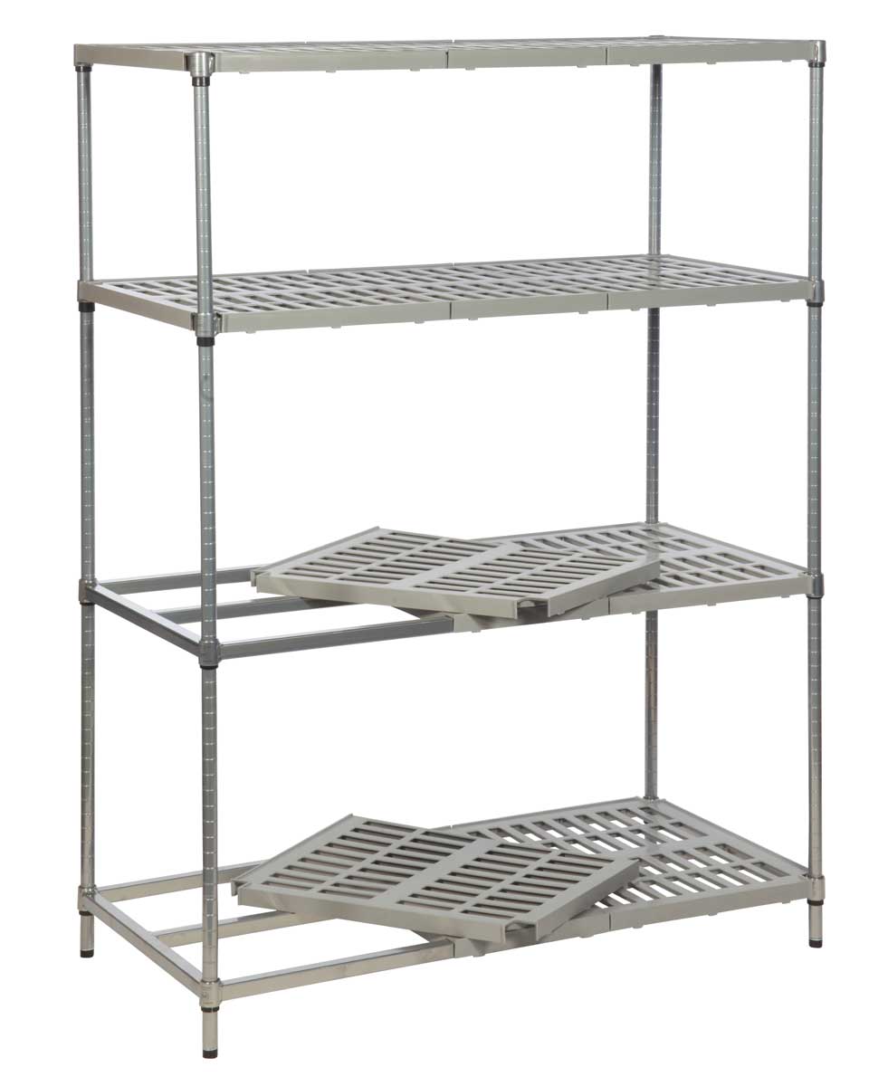 Eclipse Plastic Plus Vented Shelving (Starter Bay 4 Shelves)