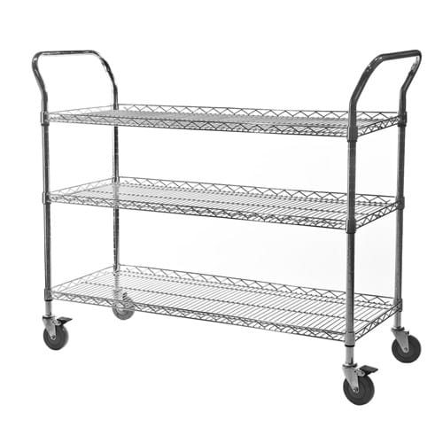 Eclipse Chrome Wire Lipped Edge Trolley