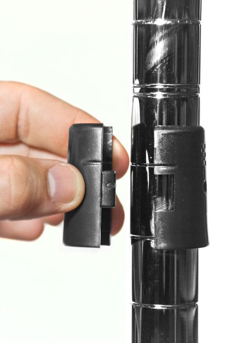 Eclipse Chrome Wire Shelf Collars (Pack of 4)