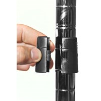 Eclipse Chrome Wire Shelf Collars (Pack of 4)